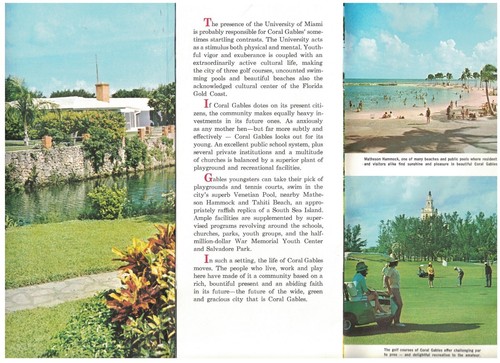 2 1960'S CORAL GABLES & SILVER SPRINGS FLORIDA TRAVEL ADVERTISING BROCHURE MAPS - Picture 2 of 8