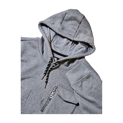 Ecko Unltd Hoodie Gray Rhino Logo Y2K Streetwear Pockets EUC Men's M