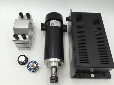 450W 12000rpm ER11 DC48V Spindle Motor&Mach3 Power Supply&Mount Bracket CNC Kit