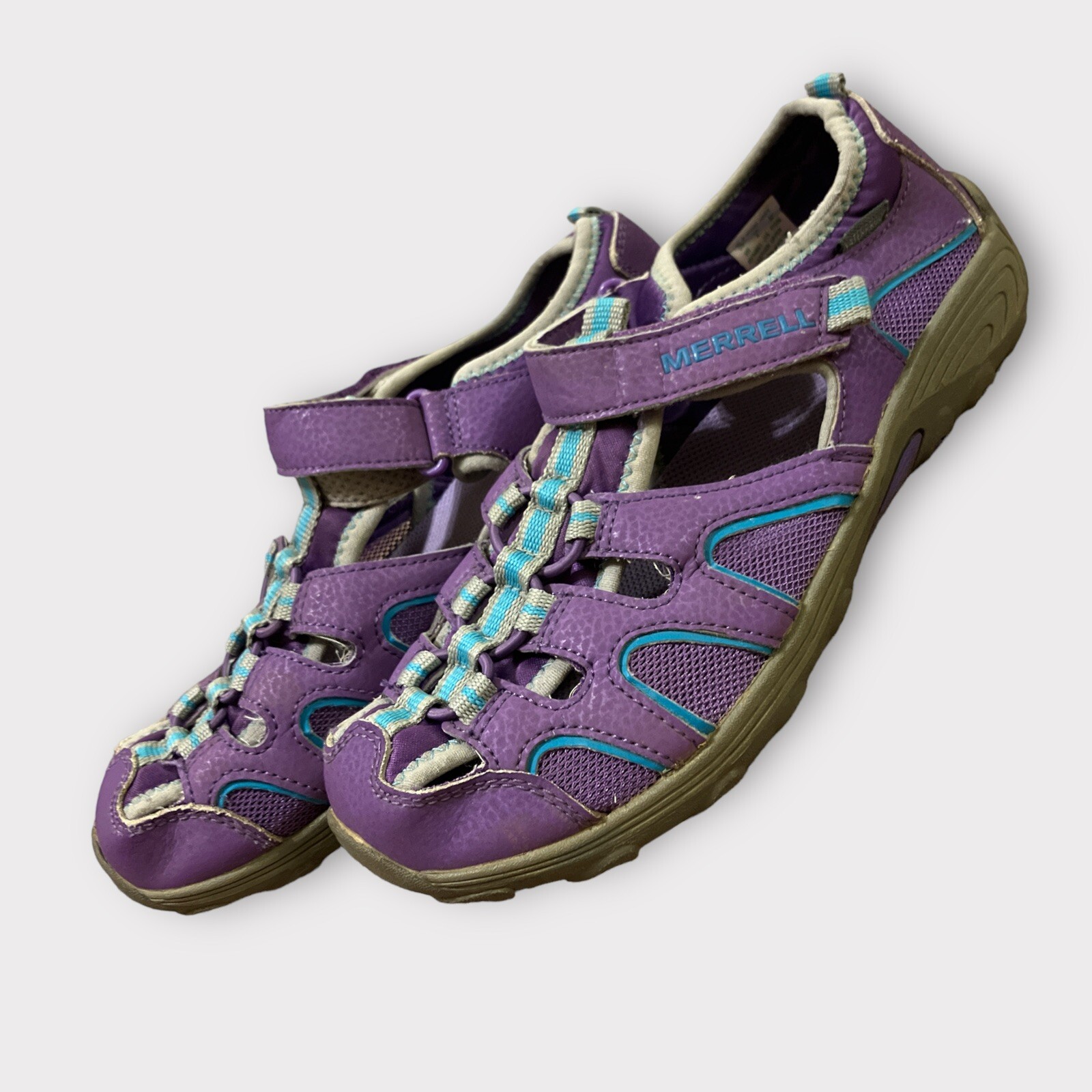 Sandali da donna viola grip Merrell H2O Hydro Hiker taglia 5 USATI