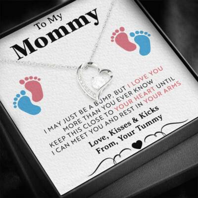 To My Mommy Gift Necklace, Trendy, Gift for New Mom in Hospital, Pregnancy Gift