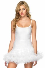 Leg Avenue Mini Petticoat Dress white black red