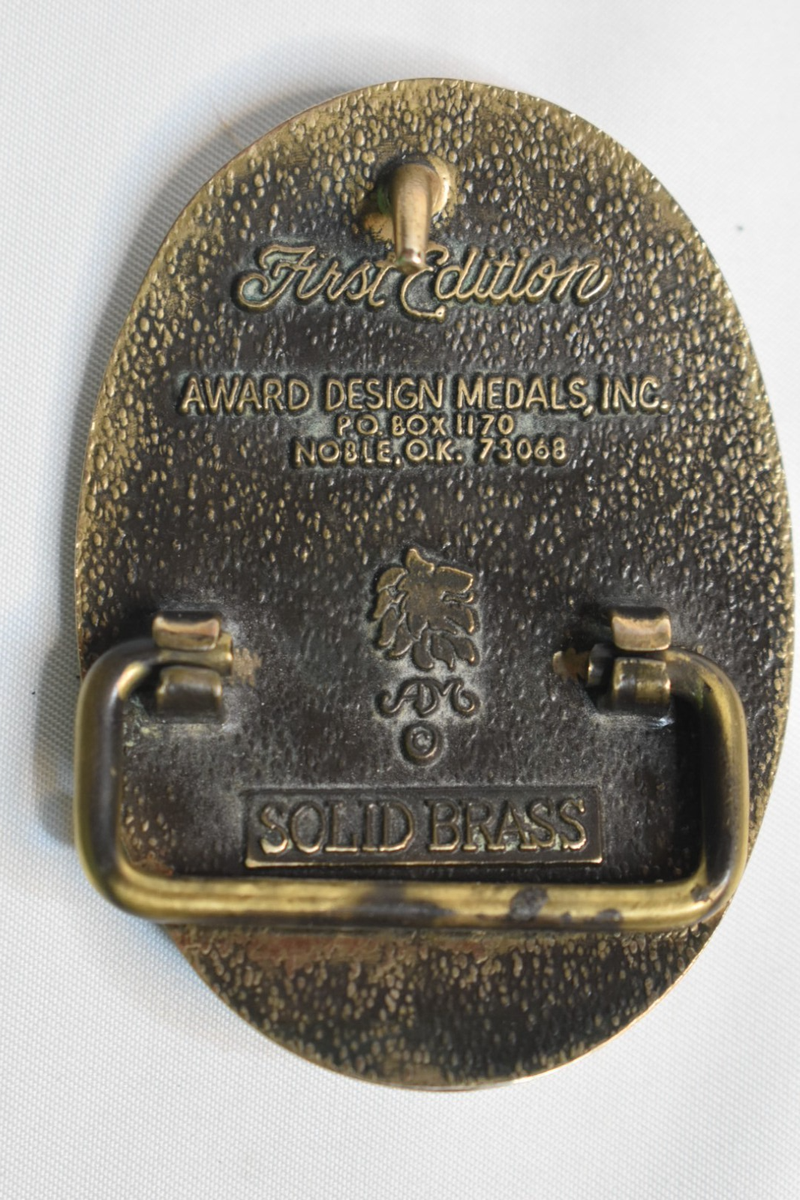 First Edition by Award Design Medals Inc. Brass Belt Buckle  display picture 3