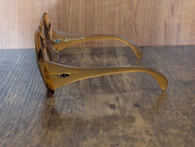 ヴィンテージ ディオール サングラス Optyl 2044 80 オーバーサイズ Vintage Christian Dior 2044-80 Optyl Honey Frame Sunglasses