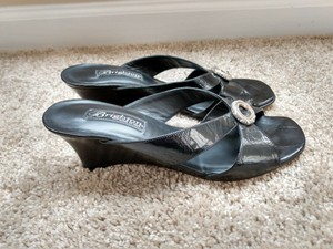 brighton black sandals