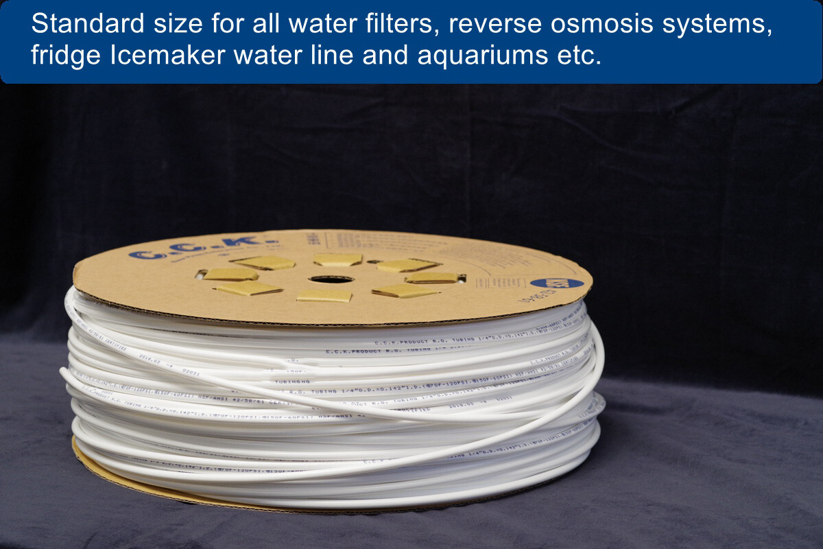 RO Fridge Water Filter Pipe Tube Hose 1/4" 6mm Tubing LLDPE High