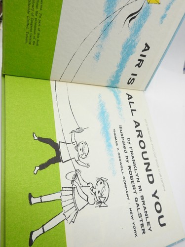 Vintage 1962 Air Is All Around You Branley Let's Read and Find Out Science Book - Imagen 9 de 11