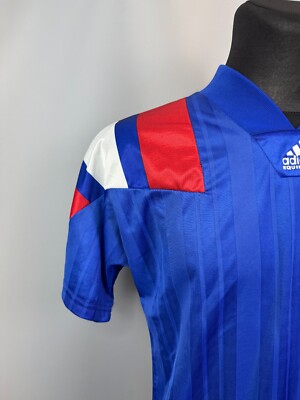 FRANCE 1992 1993 HOME SHIRT FOOTBALL SOCCER JERSEY ADIDAS MENS