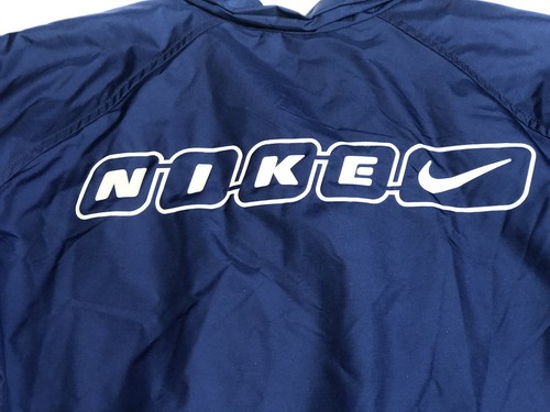 Vintage 2000s Y2K Nike Navy Blue Windbreaker Jacket Boys Kids Large - Picture 8 of 8
