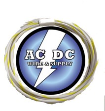 AUTOMOTIVE GXL WIRE 20 AWG STRANDED COPPER WHITE W/ YELLOW STRIPE 25 FT COIL