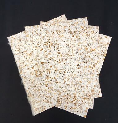 Handarbeit Maulbeerpapier 4 A4 oder 8 Blatt A5/Halb A4 Mixed Art Kokosnussschalen Verpackung