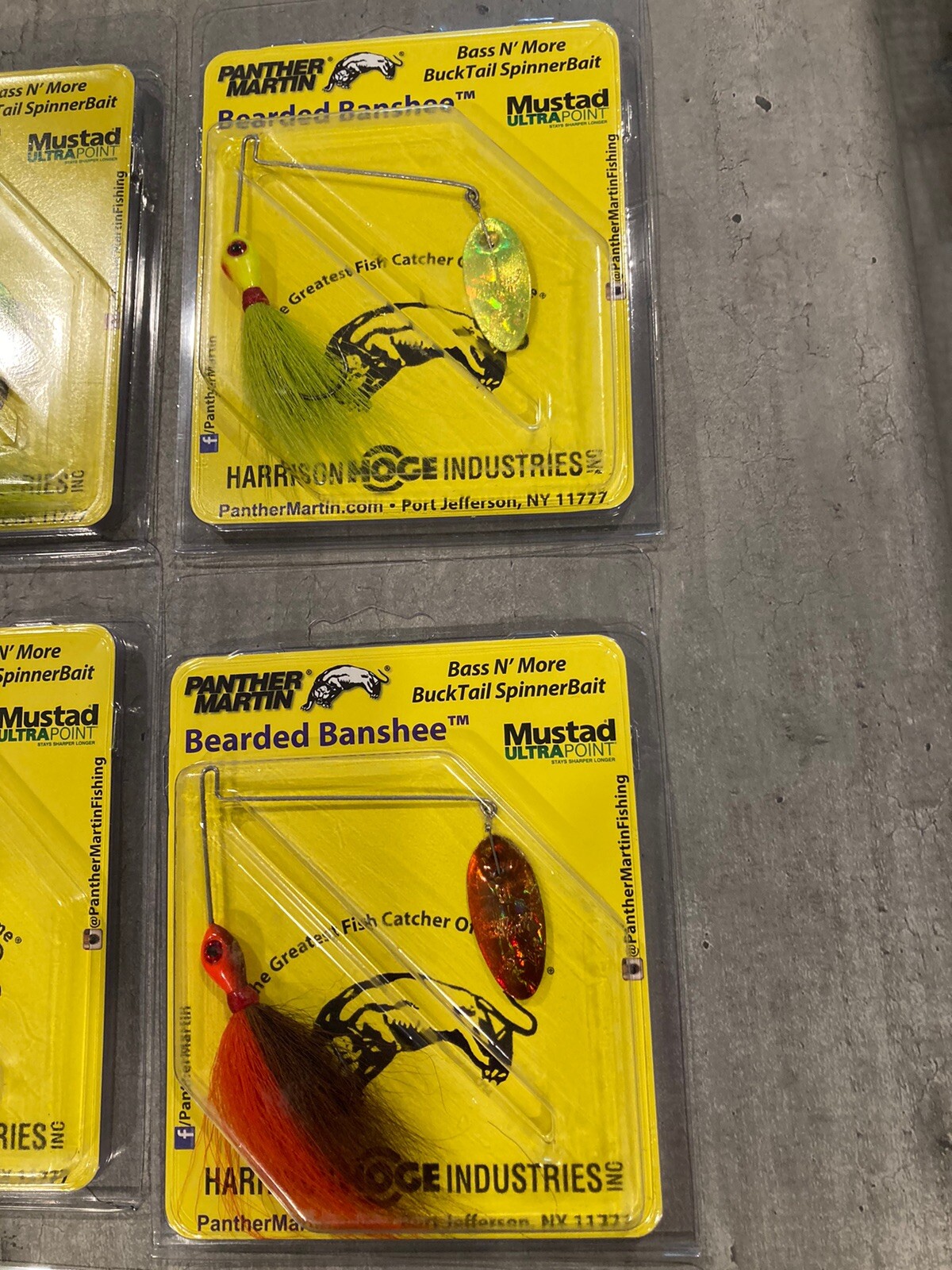 Lot of 25 Bearded Banshee 1/4 Oz Bucktail Spinner Baits - Panther Martin -Lot BZ - Image 4