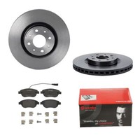 Brembo Bremsscheiben Coated Ø281Mm + BremsbelÄGe Vorne FÜR Lancia Delta 3 844X