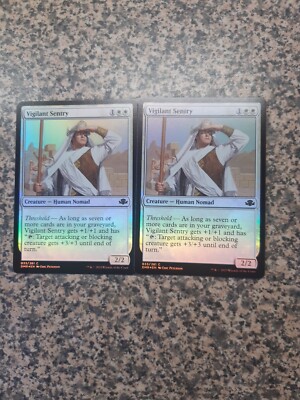 MTG 2 x Vigilant Sentry - Folie - Dominaria Remastered