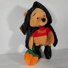 Disney Parks Halloween 2000 Witch WINNIE THE POOH Bean Bag Plush 8" NEW NWT VTG