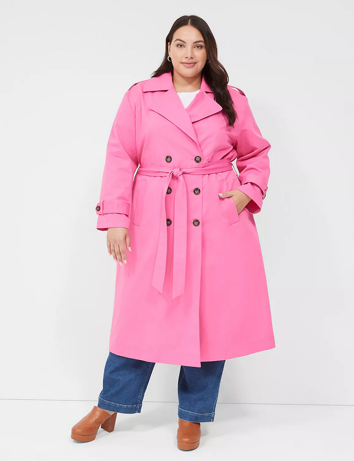 Belted Coat Ann Taylor Pleated Trench Coat NEW LANE BRYANT