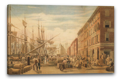 Kunstdruck William James Bennett - Blick auf South Street, von Maiden Lane, New