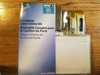 Complete DOOR CHIME KIT Wired Sound A Heath/Zenith NEW 2-note front 1-note rear