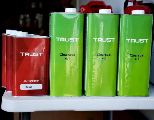 3 KITS!! Trust 2K High Gloss 4:1 Automotive Clear coat Gallon W/ MED Hardener!