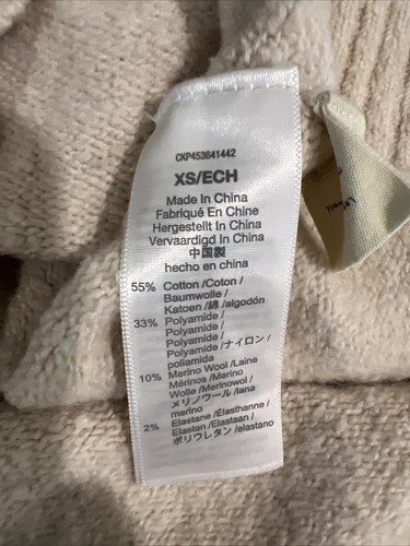 Suéter Madewell Mujer Extra Pequeño Beige Botón Lateral - Imagen 11 de 16