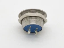 ATI-1203 12mm Clicky Low Profile PushButton Switch Short Depth (Domed Top)