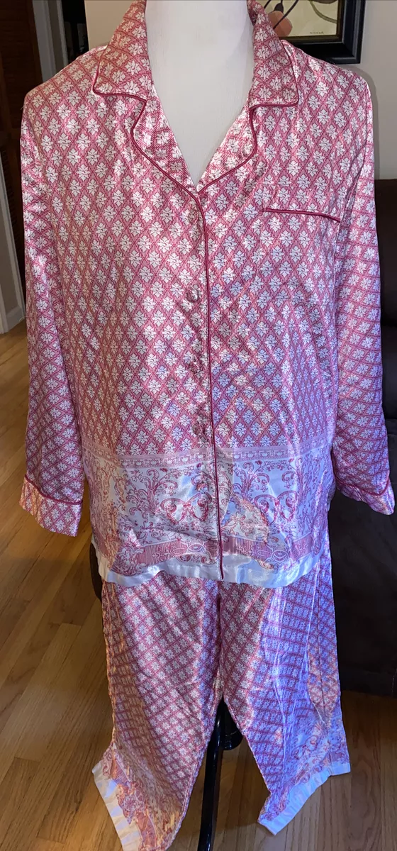 satin louis vuitton pajamas pink