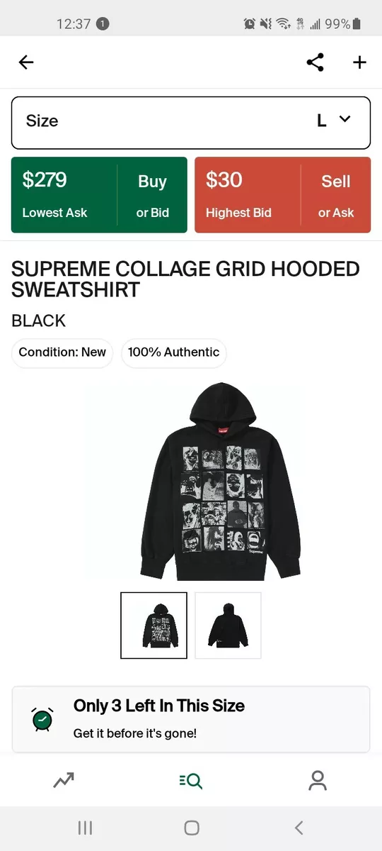 supreme collage hoodie