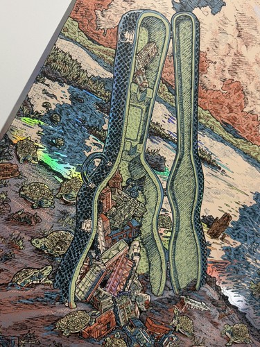 Trey Anastasio Poster Red Bank NJ 2025 Siebdruck signiert AP offizielle Folie Phish - Bild 11 von 16