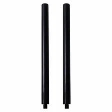 Sound Town Subwoofer/Speaker Extender Poles, M20 Threading, Black STSD-M20B-PAIR