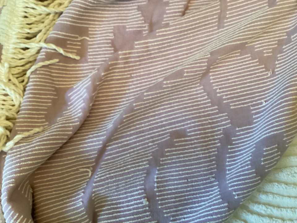 Vintage Chenille Bedspread Purple White Full Queen GVC 98 X 108 eBay