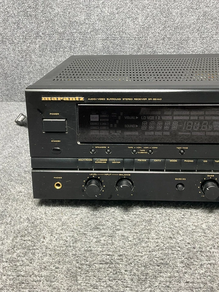 Marantz SR-82MKII Receiver 🎶 Dolby Pro Logic Surround Sound – Black - Image 4 of 4