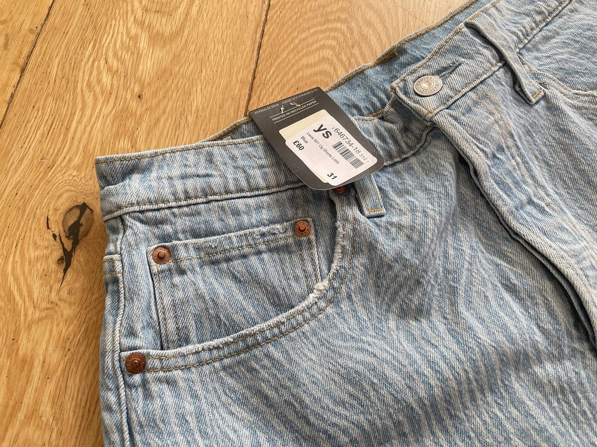 Levi s 501 OG Denim Shorts Women s W31 UK 12 14 Blue Jean Shorts Summer BNWT