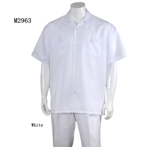 Men's 2-piece Spring/Summer Casual Shirt Set /Walking Suit M2963 - Picture 5 of 5