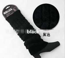 Women Winter Warm Knit High Knee Leg Warmers Crochet Leggings Boot Socks Slouch