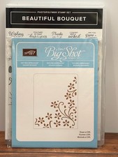 BNDL STAMPIN UP 143666 BEAUTIFUL BOUQUET STAMP SET 115964 ELEGANT EMBOSSING FO