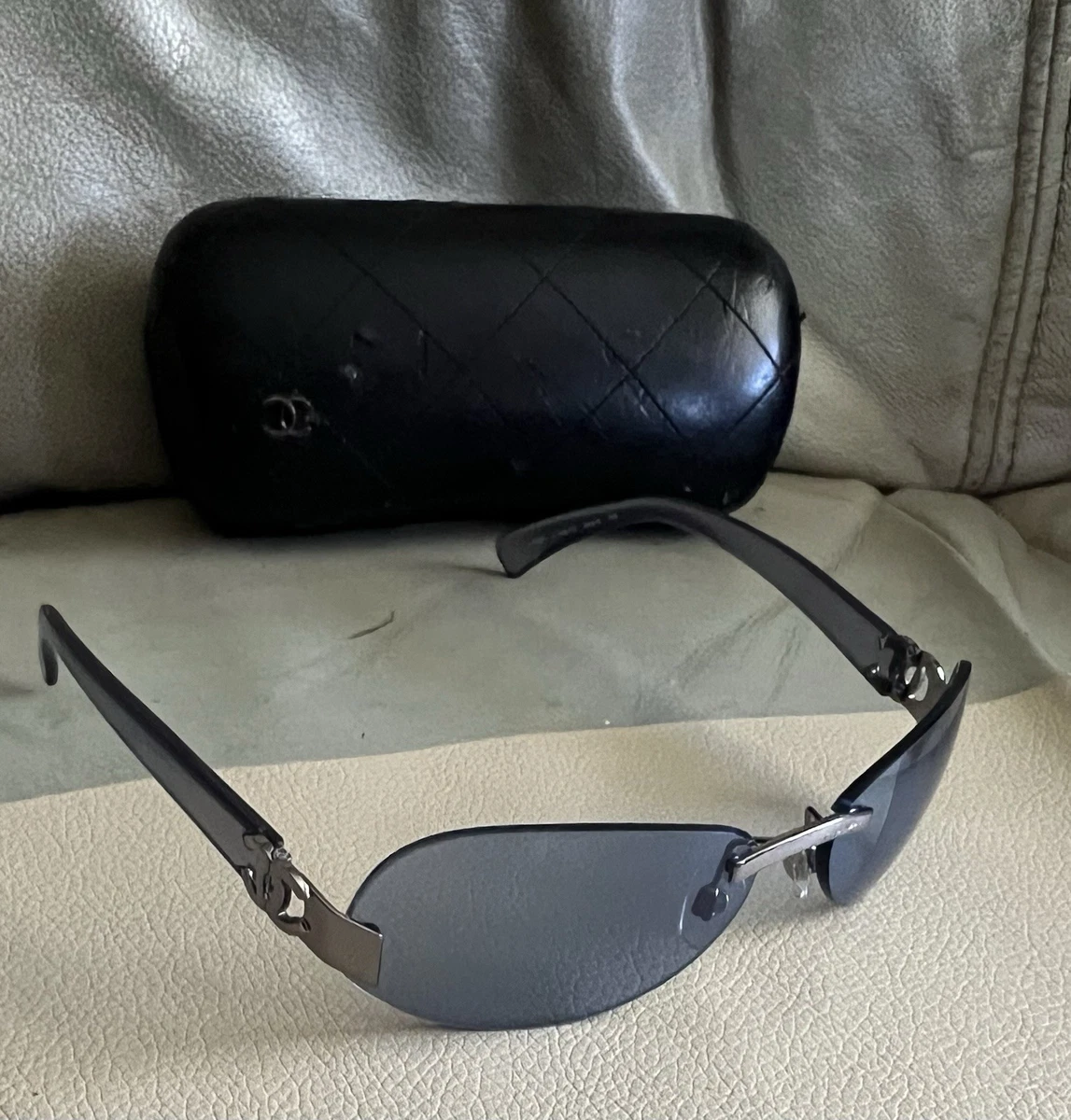 CHANEL Silver Oval Sunglasses for Women for sale | eBay