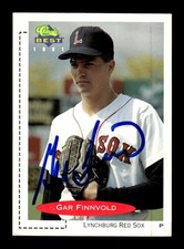 1991 Classic Best Lynburch Red Sox  192 Gar Finnvold signed auto autograph 