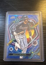 2023 Topps Cosmic Chrome - Matt Olson #170 Blue Moon Refractor /99