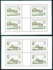 Czechoslovakia 1979 #2270-2271 sheets of four MNH Bratislava Type