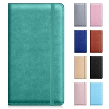 Checkbook Cover for Personal Checkbook，Pu Leather Check Book Covers for Greener