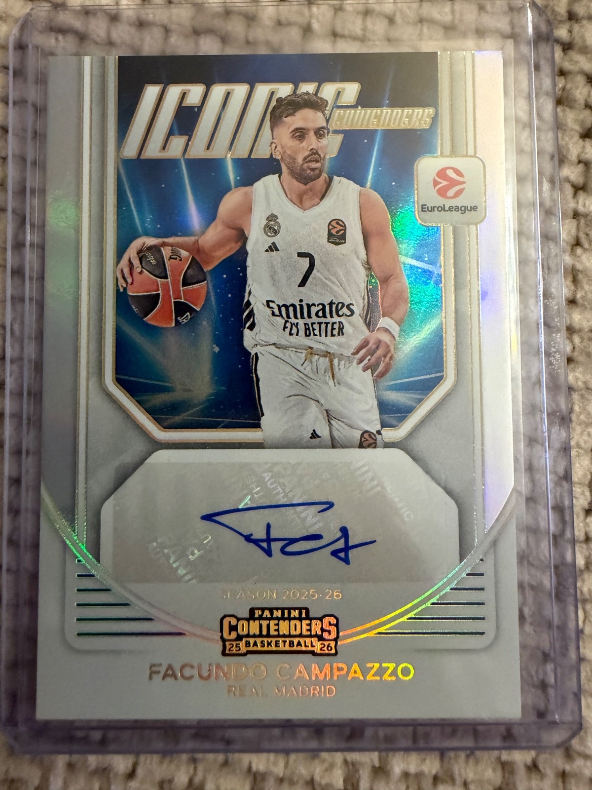 2026 Euroleague Contenders Facundo Campazzo Iconic Contenders Autograph SSP