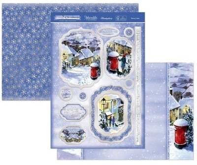 Hunkydory Snowy Lane Weihnachten Topper & Kartenset