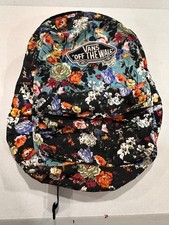 VANS Off the Wall Floral Print Backpack Black