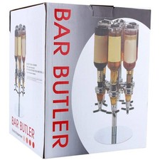 ARotary Bottle Stand Drinks Optics Dispenser Spirits Wine Steel Bar Butler