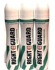 RIGHT GUARD 48HR SENSITIVE ANTI-PERSPIRANT 250ML WOMAN 3 PACK MADE IN GERMANY