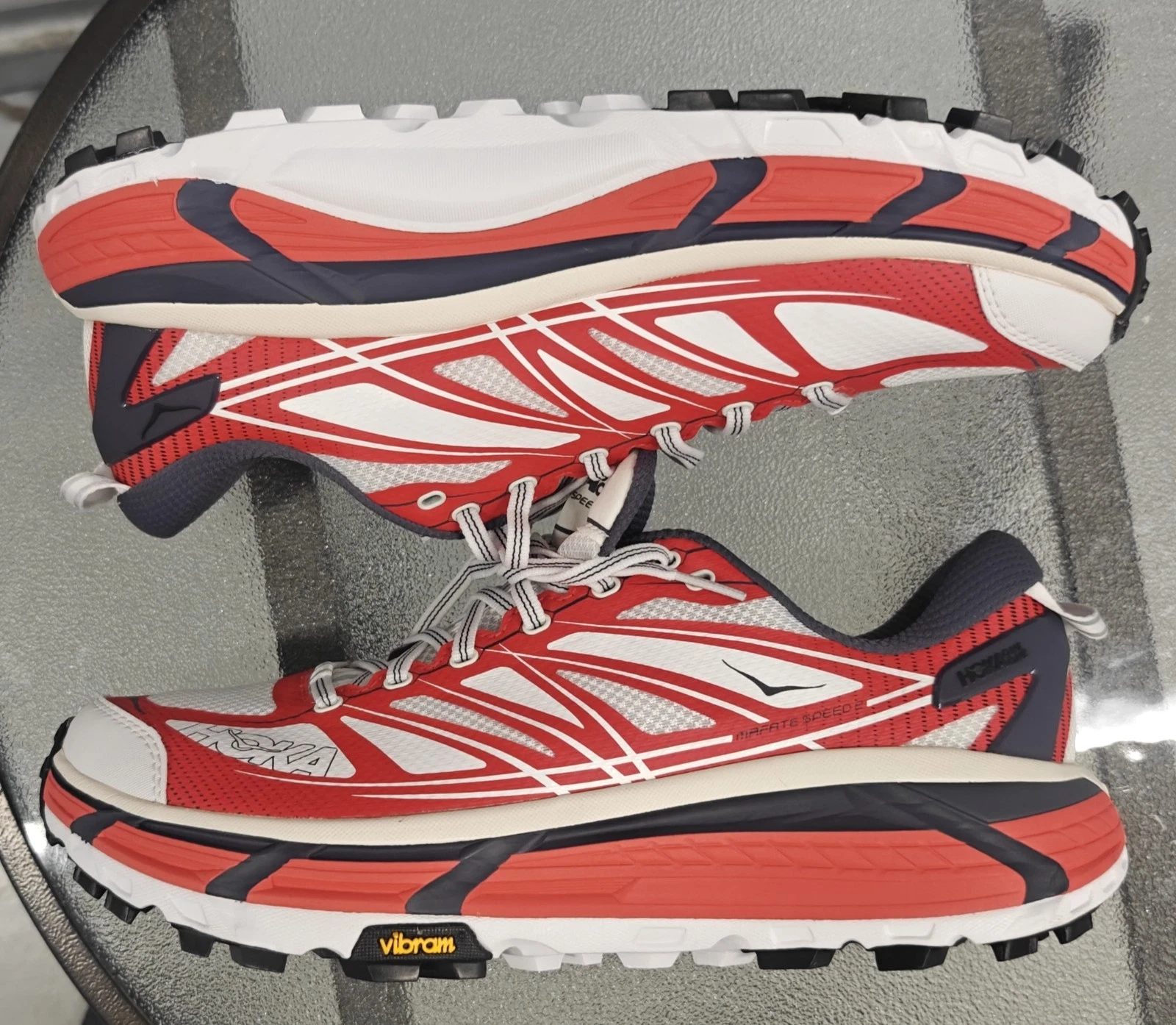 Hoka•Trail SneakersMafate Speed 2 Trail Sneaker Cerise/White 11.5