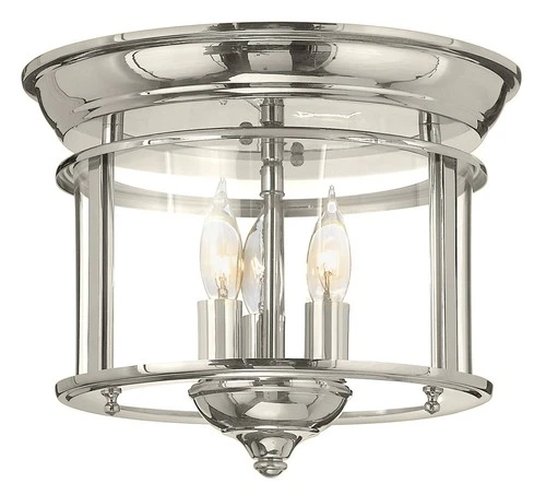 Hinkley Gentry 11 1/2" Wide Polished Nickel Ceiling Light - Picture 3 of 3