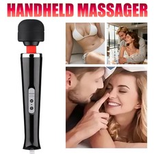 Handheld Massager Wand Vibrating Massage Magic Full Body Therapy Motor 10 Speed 