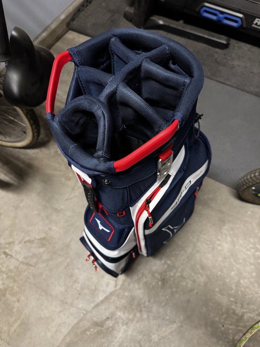BRAND NEW 2025 Mizuno BR D3c Cart bag 7 way top Navy / Red | eBay