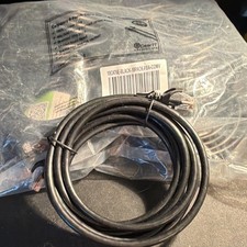 10 pack 10FT Black Flat Ethernet Patch Cable CAT6 RJ-45 to RJ-45